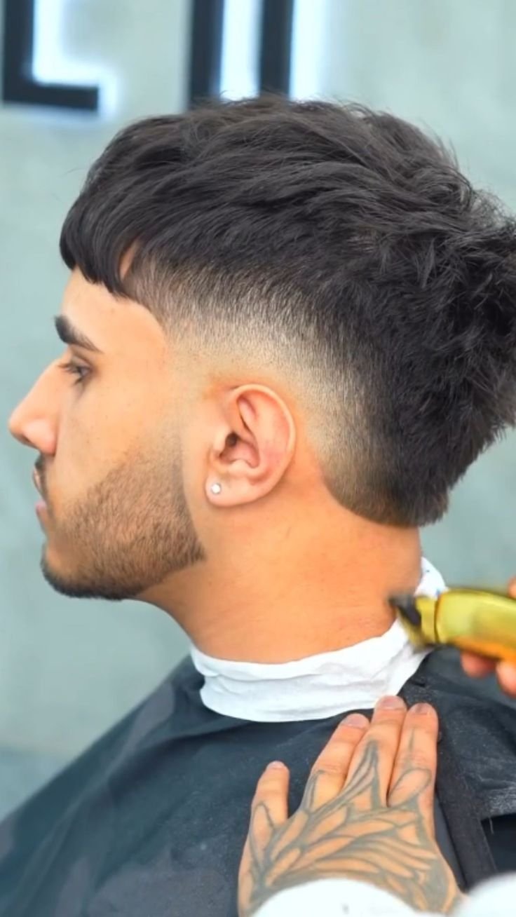 Mid Taper Burst Fade